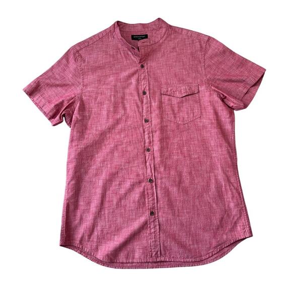 Banana Republic button down; slim fit;  Washed Red 100% Cotton shirt, Size Large - Picture 1 of 6